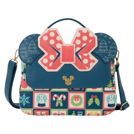Loungefly 2025 Minnie Mouse Holiday Crossbody Bag