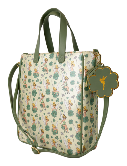 Loungefly 2025 four leaf clover tinkerbell tote bag