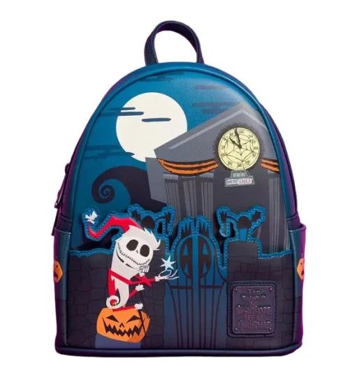 Loungefly - TNBC Santa Jack Graveyard Mini Backpack