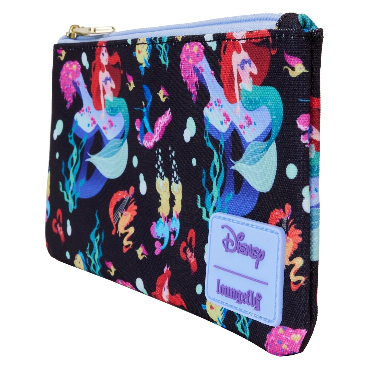 Loungefly 2025 life is a bubble little Mermaid nylon wristlet