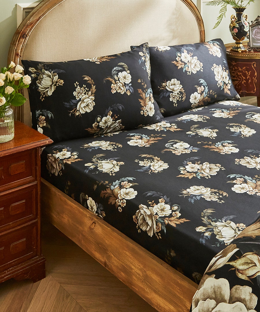 Joe browns double fitted sheet midnight bloom