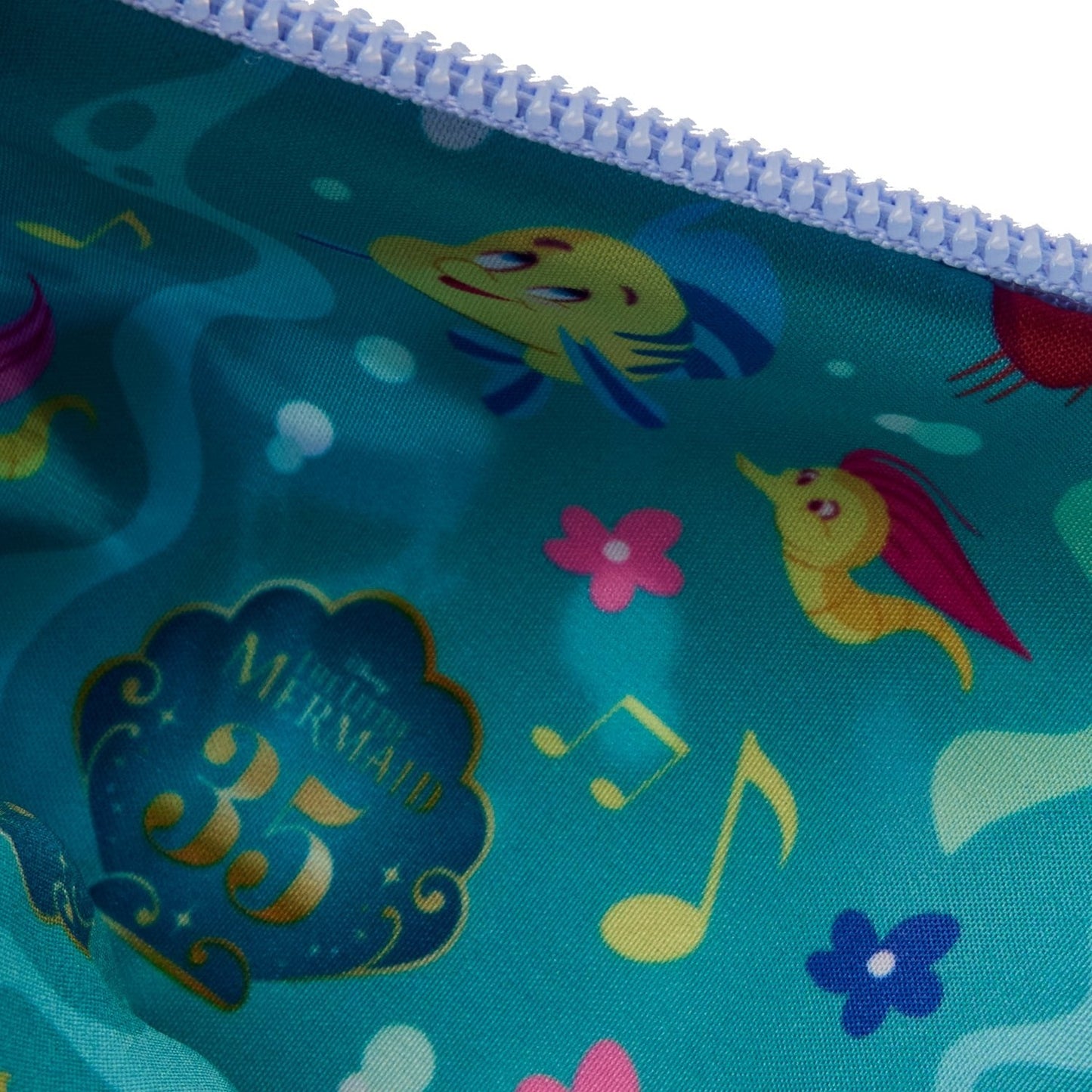 Loungefly 2025 life is a bubble little Mermaid nylon wristlet