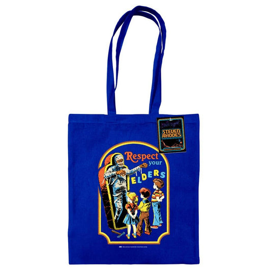 Steven Rhodes (Respect Your Elders) Bright Royal Tote Bag gift