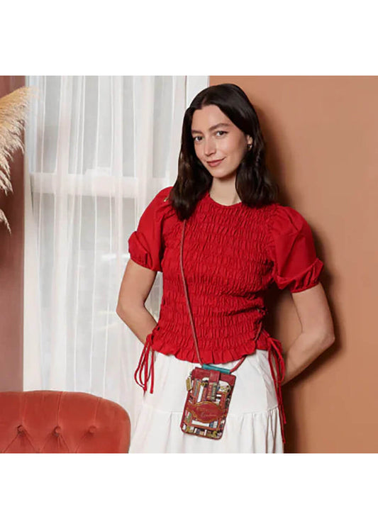 The Vendula London Bookshelf Boulevard Evie Phone Pouch