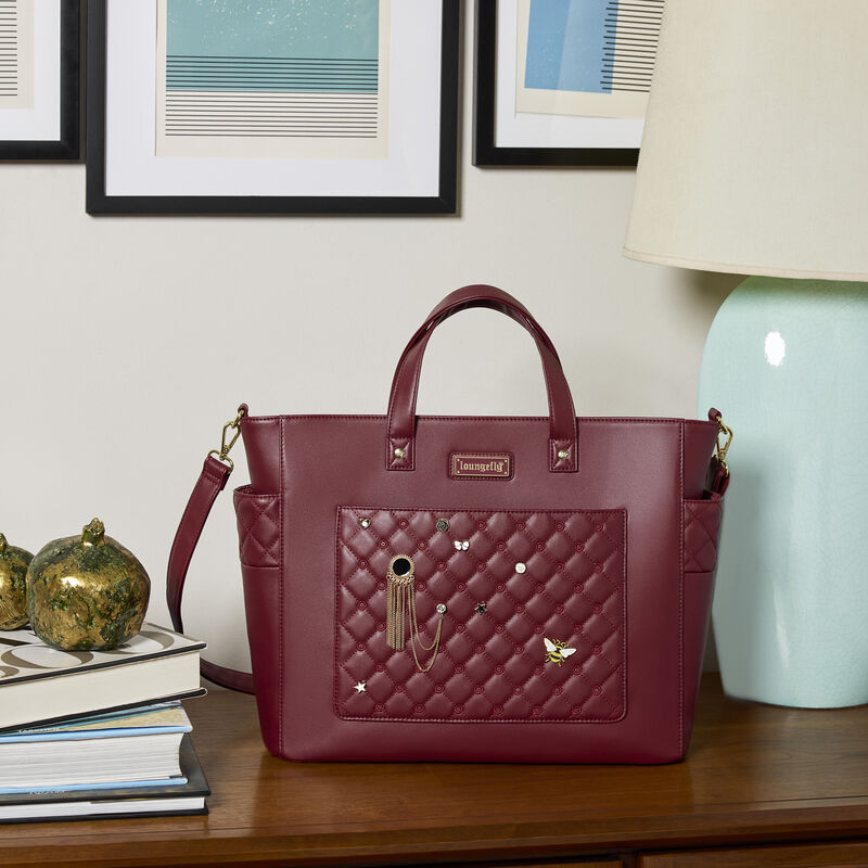 Loungefly 2025 The Mo Convertible Backpack & Tote Bag red