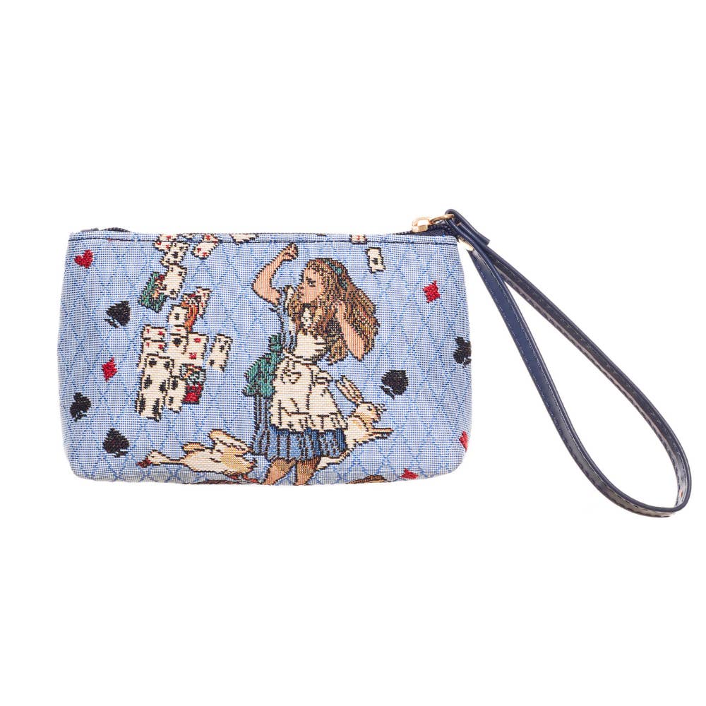 Alice in Wonderland nothing but a pack of cards wristlet purse