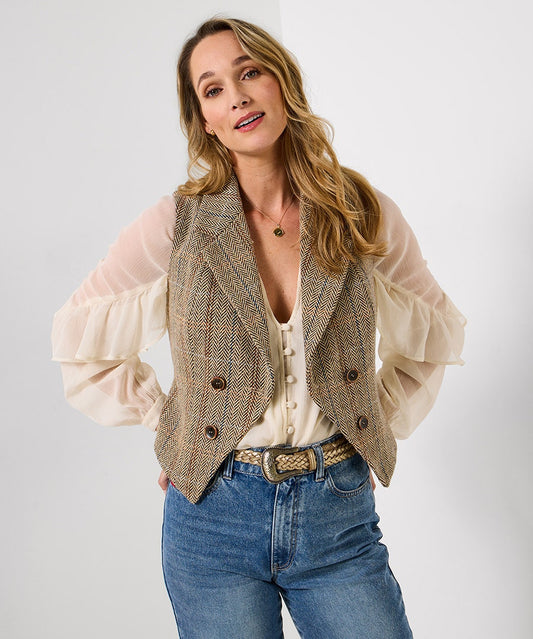 Joe browns summer 2026 spring day tweed waistcoat uk 18 only sale £35