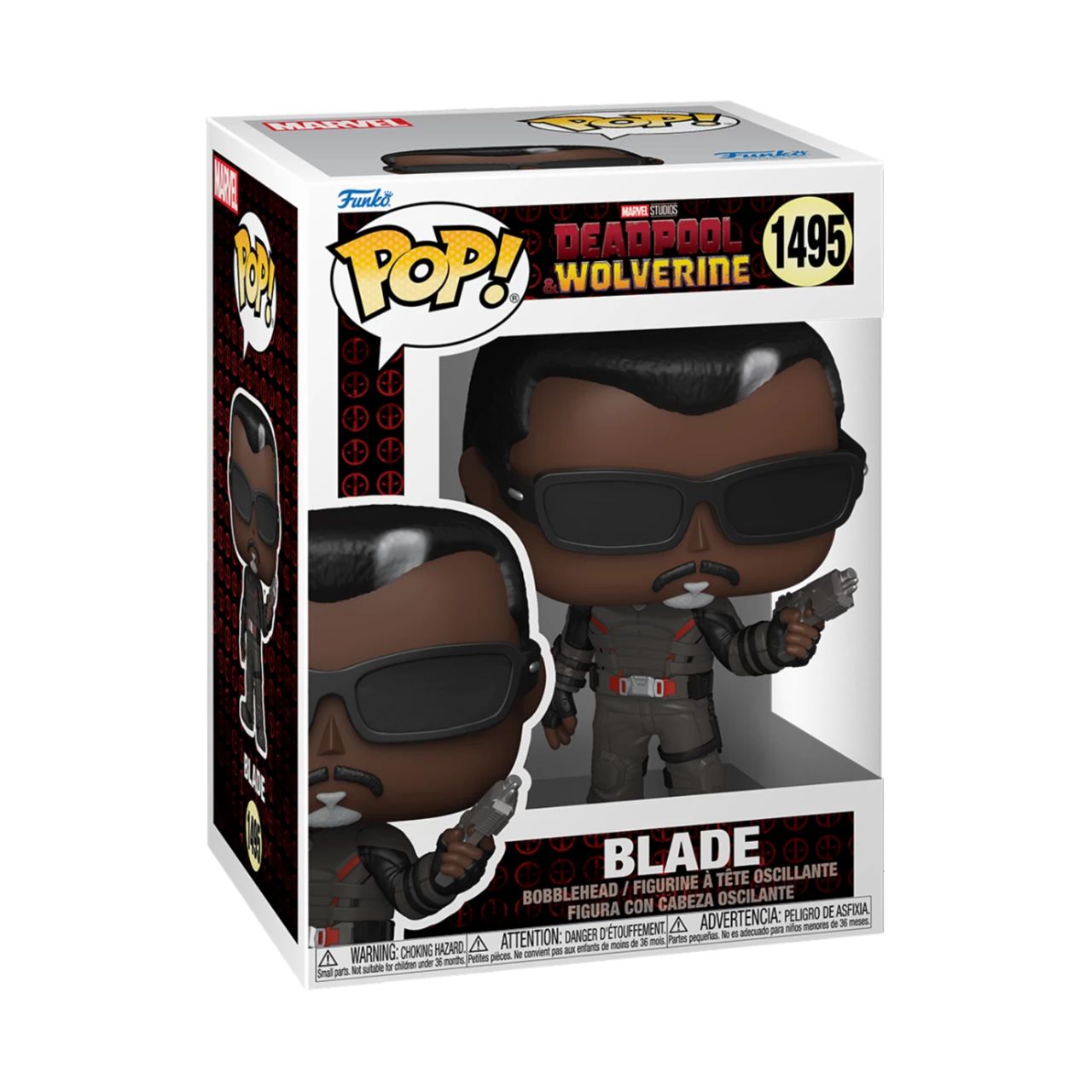 Funko Pop Blade With Gun 1495 Deadpool & Wolverine Vinyl