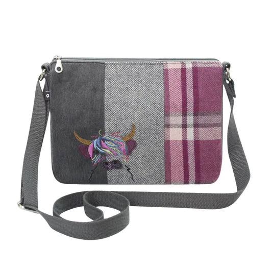 Earth squared messenger bag  cow