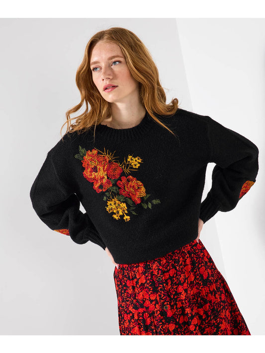Joe browns ladies remarkable floral embroidery jumper new in