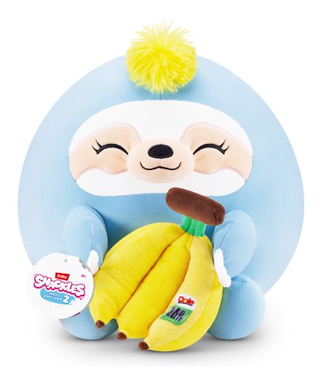 Snackles 14inch plushie sloth and banana