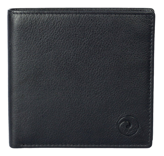 Mala Origin Slim Wallet with Zipped Coin Pocket - RFID black
