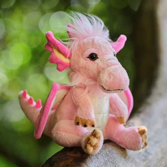 Charlie bear cuddle cub festoon pink dragon £12.99 plus postage