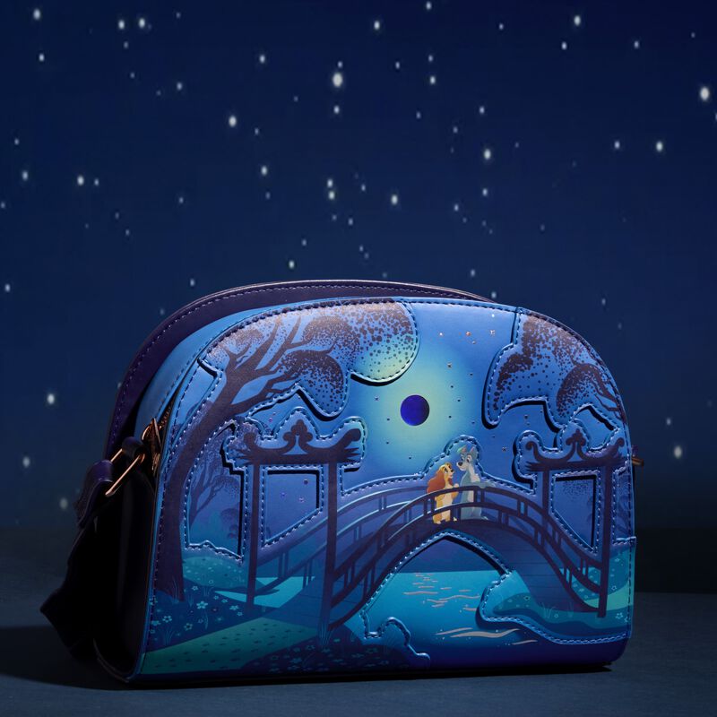 Loungefly 2025 Lady and the Tramp 70th Anniversary Crossbody Bag