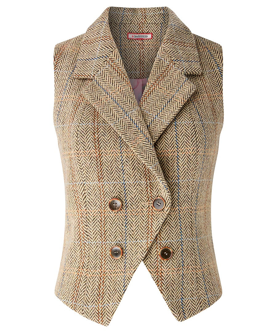 Joe browns summer 2026 spring day tweed waistcoat uk 18 only sale £35