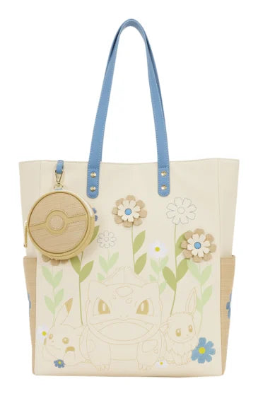 Loungefly - Pokemon Floral Tote Bag with Coin Bag