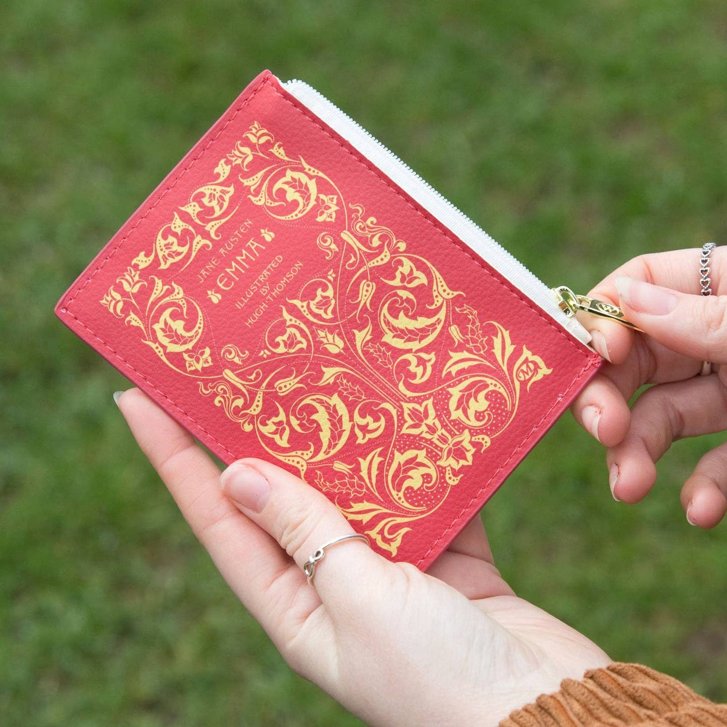 Well Read Company Emma zip top purse