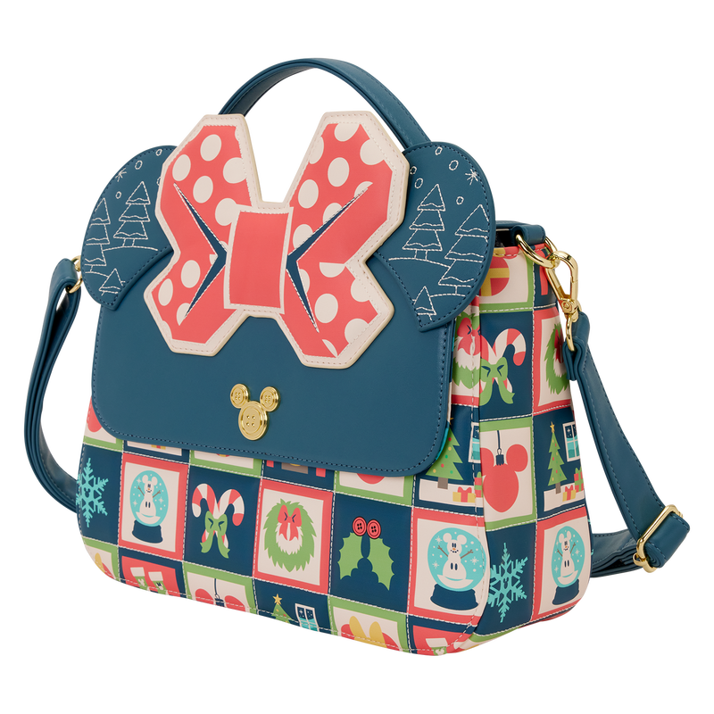 Loungefly 2025 Minnie Mouse Holiday Crossbody Bag