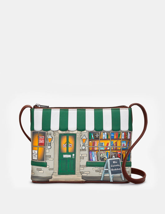 Yoshi leather cross body bag Bookshop new in free uk postage