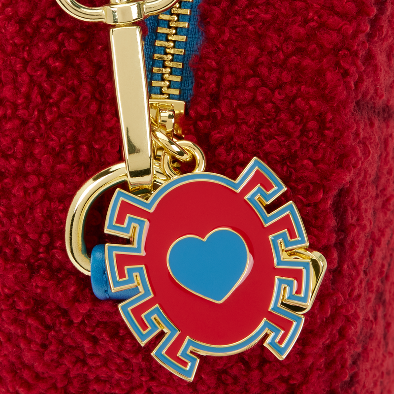 Loungefly 2025 Spider-Man Sherpa Heart Shaped Crossbody Bag