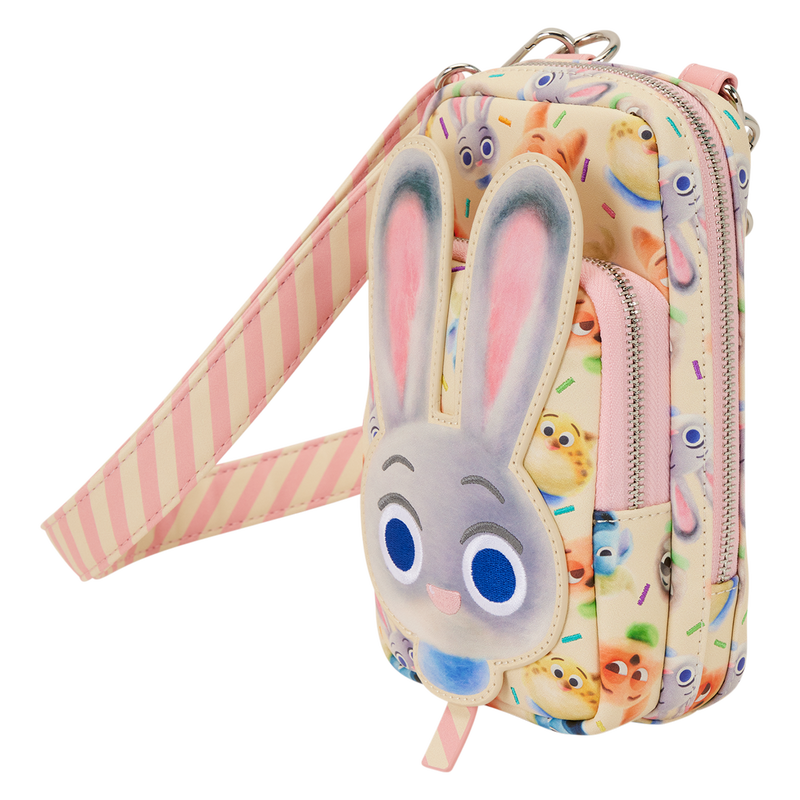 Loungefly 2025 Zootropolis 2 Judy Hopps Cotton Candy Cosplay Cell Phone Crossbody Bag with Coin Bag