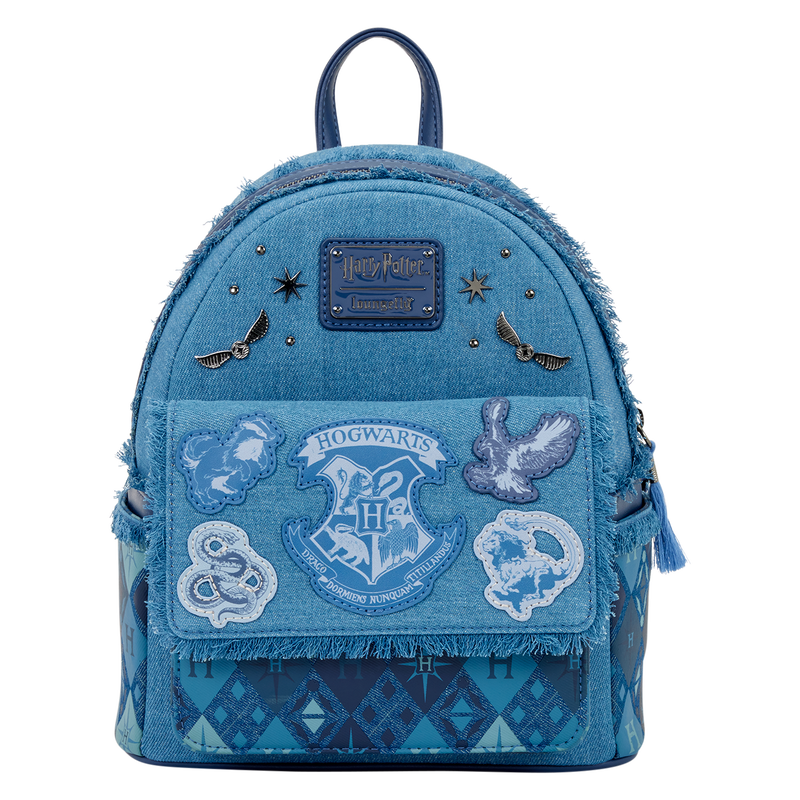 Loungefly 2025 Harry Potter Hogwarts Denim Mini Backpack