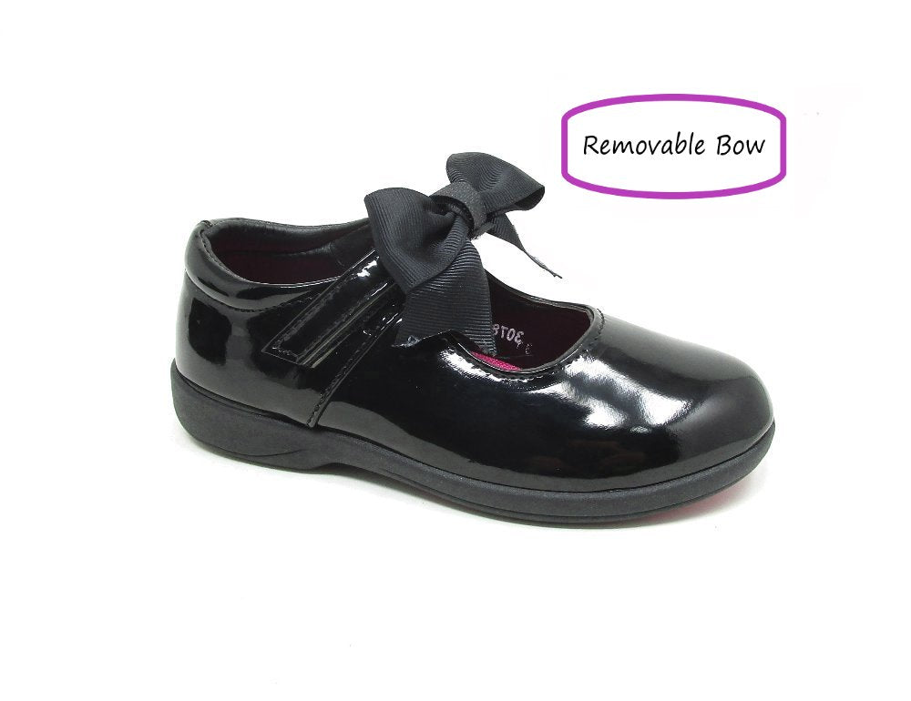 girls black patent black patent shoes postage included