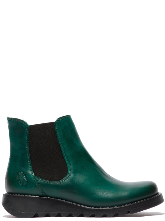 fly london  rug shamrock green salv new winter collection leather boots £120 uk8