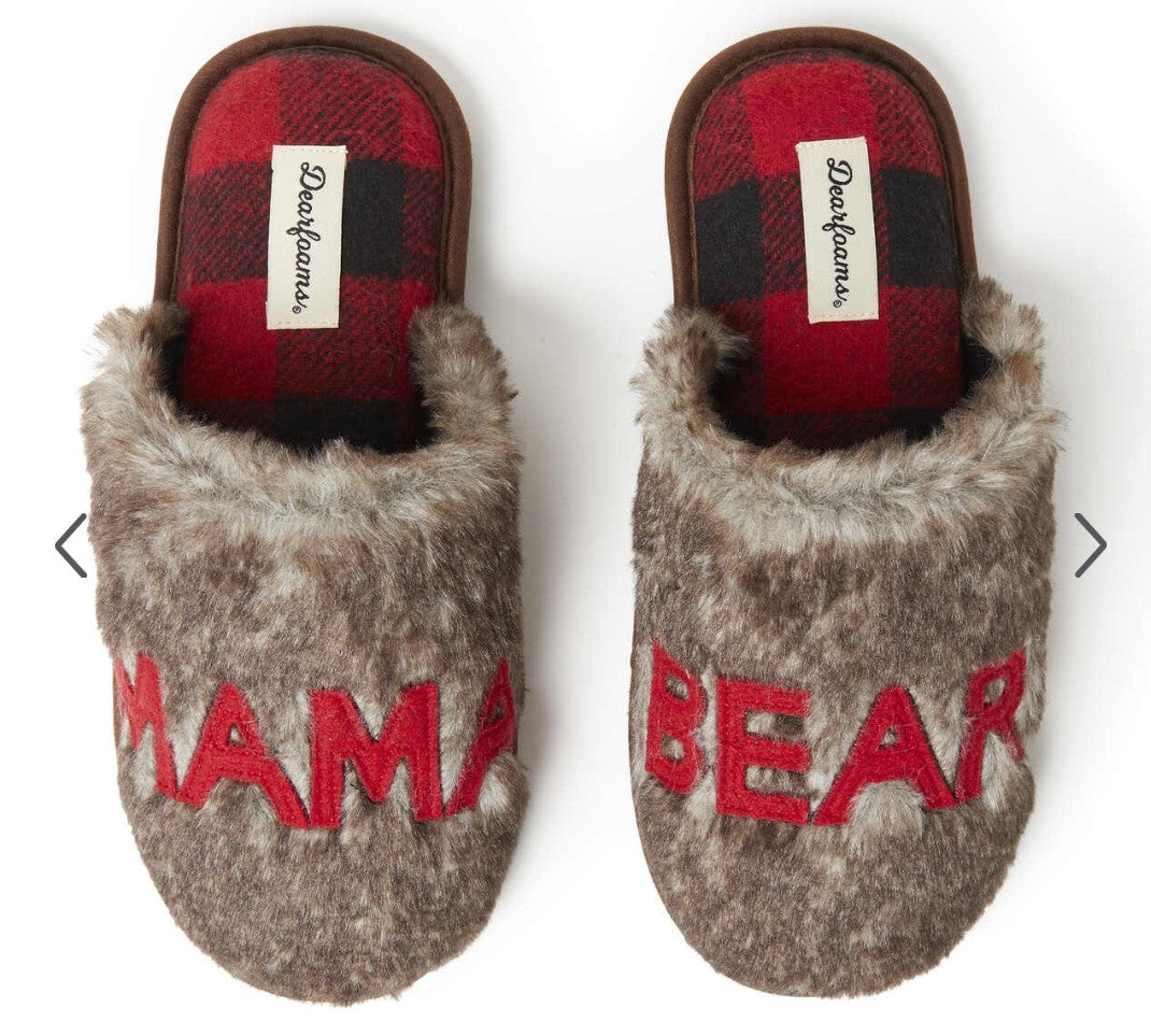 Dearfoams mama bear slippers  uk 3/4