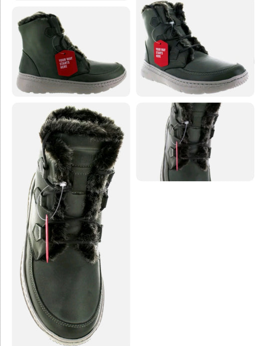 on foot spanish hand made green leather boots ladies  £59.99 size 40