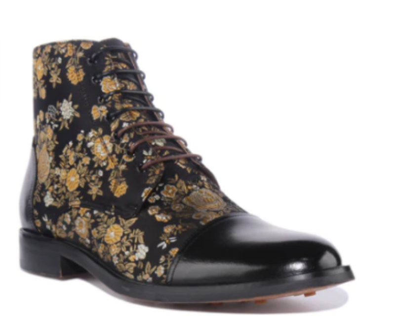 Justin Reess gents boots Adam black free uk postage more sizes uk11,12 ...