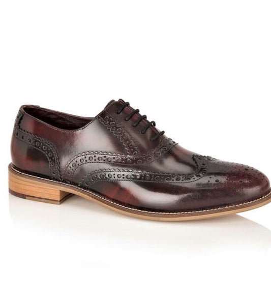 London Brouges gents  discounted footwear Gatsby Bordo Polished Leather  uk 7 £59.99